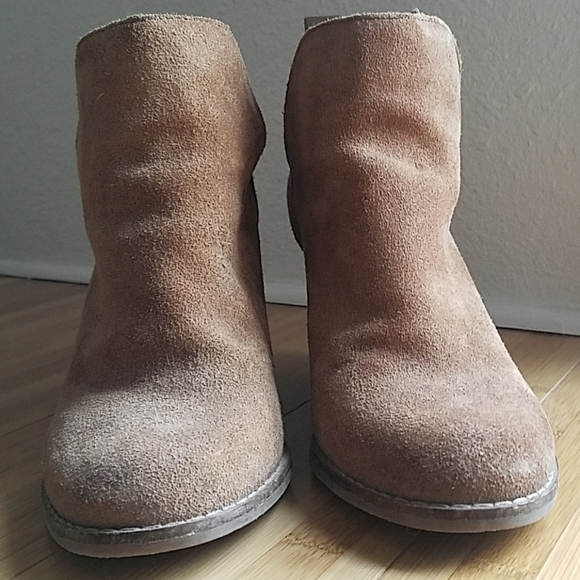 Lucky Brand Suede Wedge Heel Booties - Picture 7 of 8